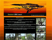 Tablet Screenshot of instantbigtrees.co.za